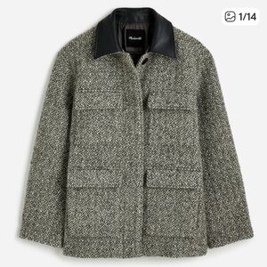 NWT Madewell Italian Wool Blend Gray Jacket